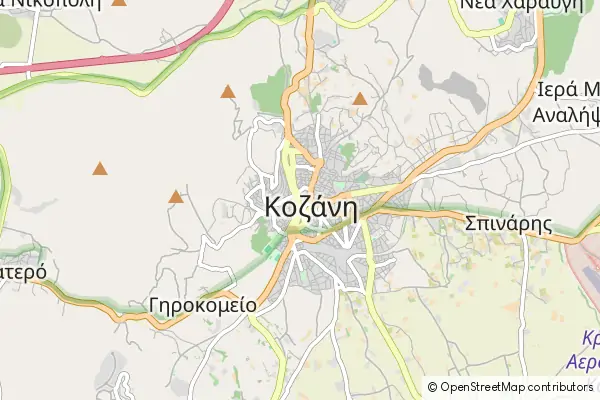 Mapa Kozani