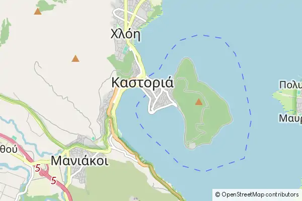 Mapa Kastoria