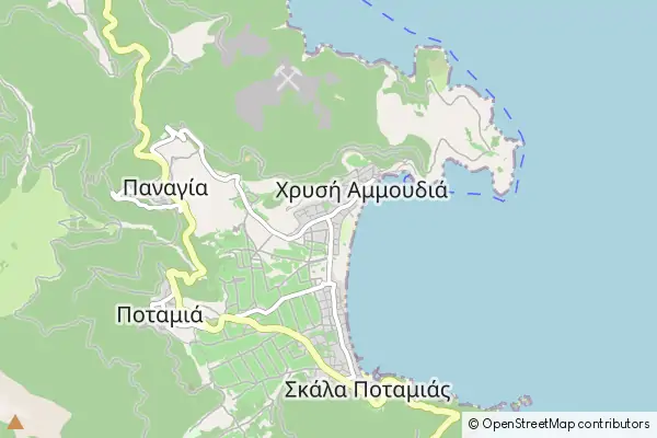 Mapa Chrissi Ammoudia