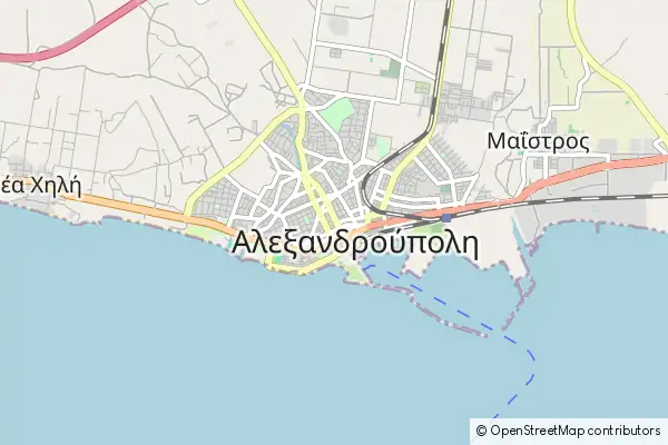 Mapa Aleksandropolis