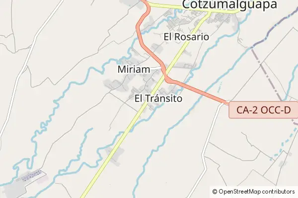 Mapa Santa Lucía Cotzumalguapa