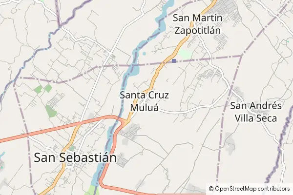 Mapa Santa Cruz Muluá