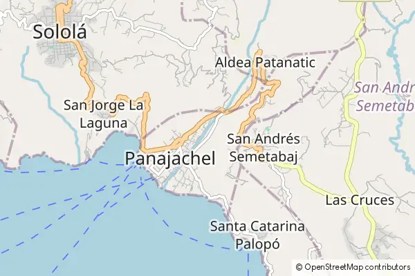 Mapa Panajachel