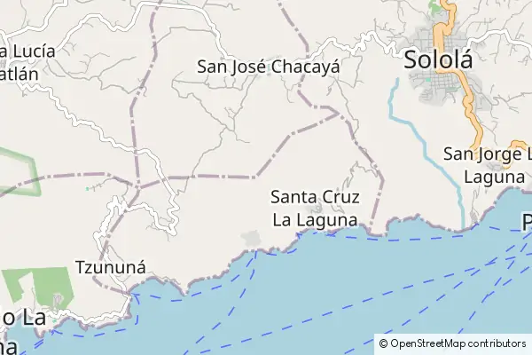 Mapa Santa Cruz La Laguna