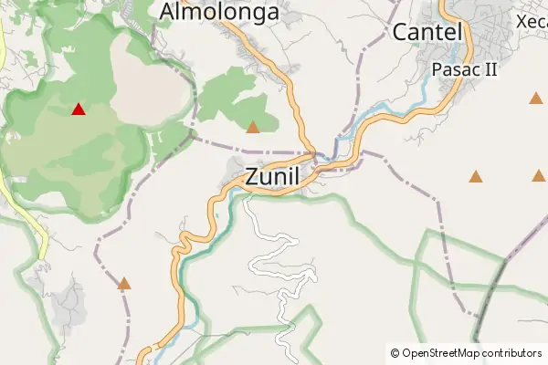 Mapa Zunil