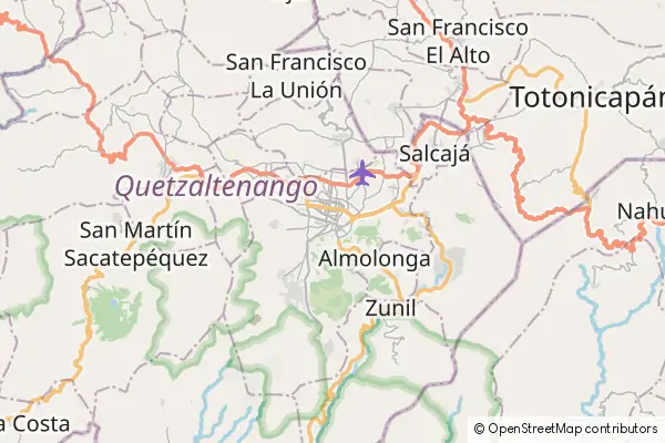 Mapa Quetzaltenango