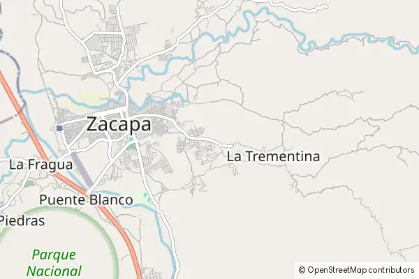 Mapa Zacapa