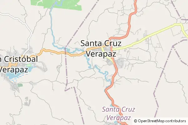 Mapa Santa Cruz Verapaz