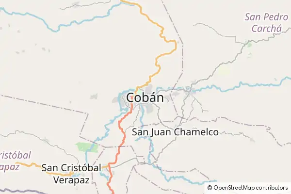 Mapa Cobán