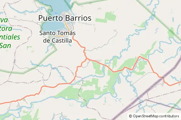 Mapa Puerto Barrios