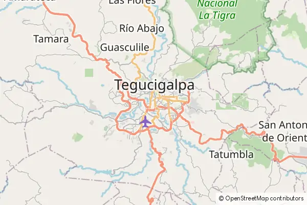 Mapa Tegucigalpa