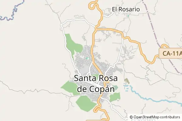 Mapa Santa Rosa de Copán