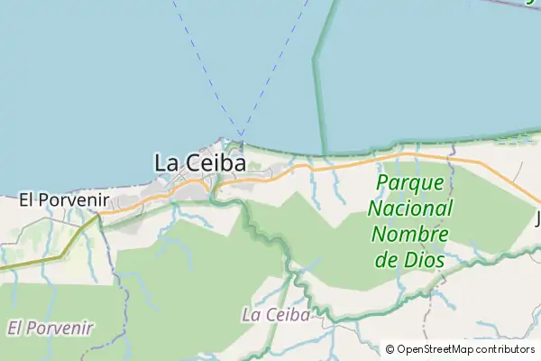 Mapa La Ceiba