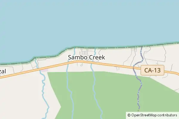 Mapa Sambo Creek