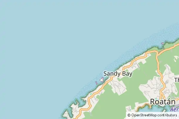 Mapa Sandy Bay