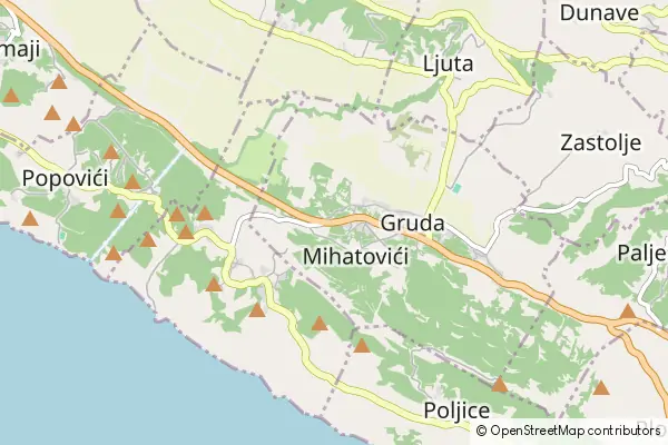 Mapa Konavle