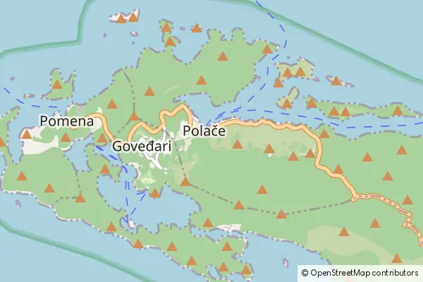 Mapa Polače