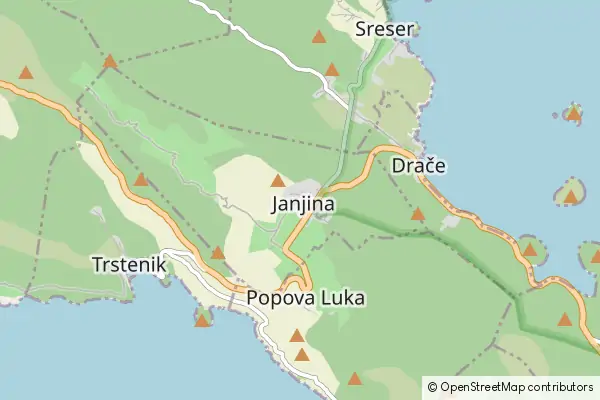 Mapa Janjina