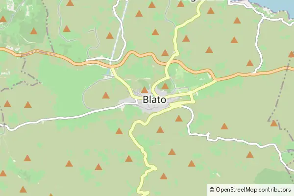 Mapa Blato