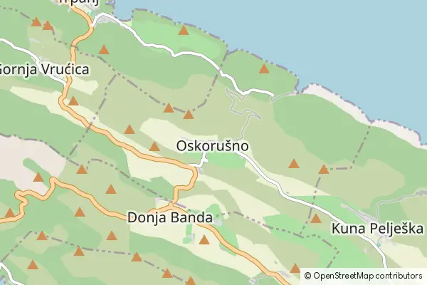 Mapa Oskorušno