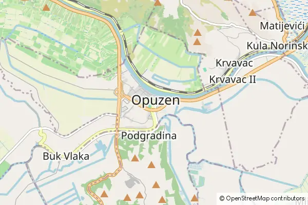 Mapa Opuzen