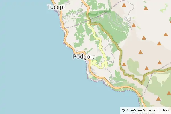 Mapa Podgora