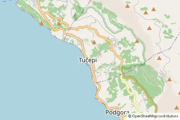 Mapa Tučepi