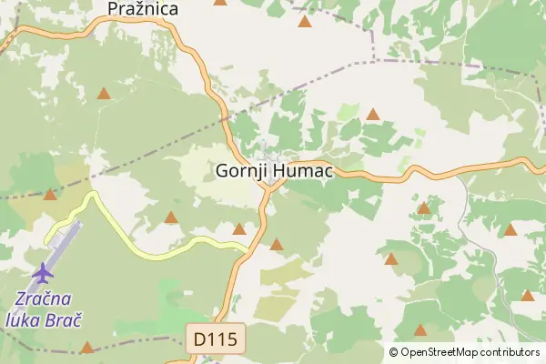 Mapa Gornji Humac