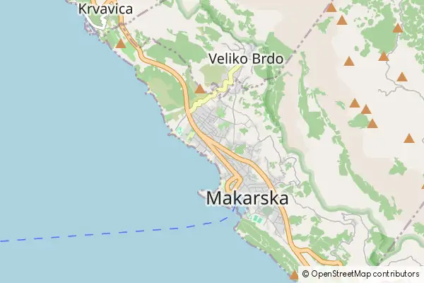 Mapa Makarska