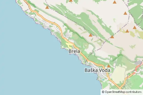 Mapa Brela