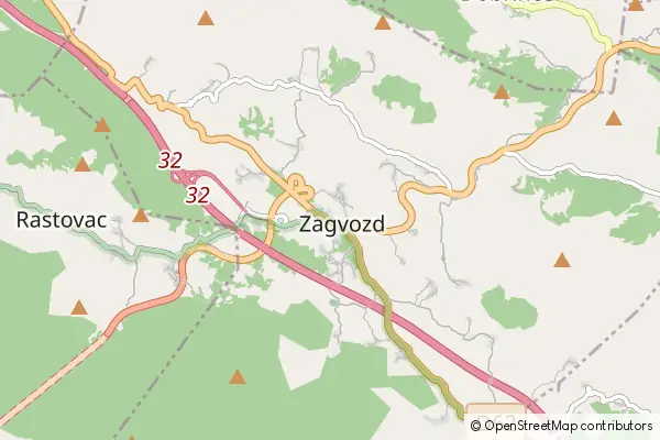 Mapa Zagvozd