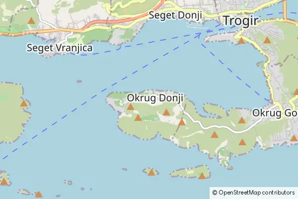 Mapa Okrug Donji