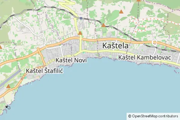 Mapa Kaštel Stari