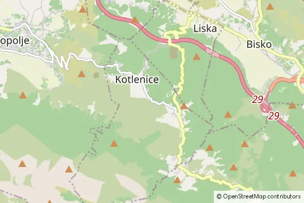 Mapa Kotlenice