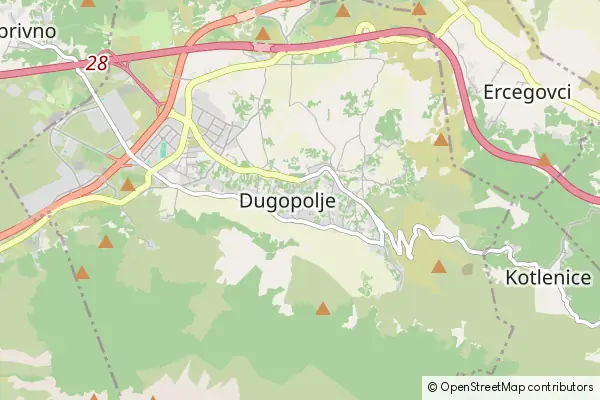 Mapa Dugopolje