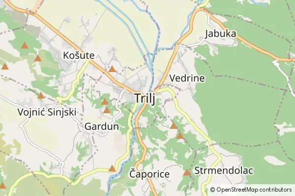 Mapa Trilj