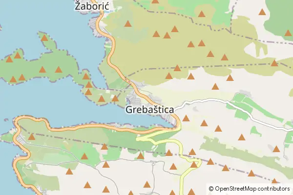 Mapa Grebaštica