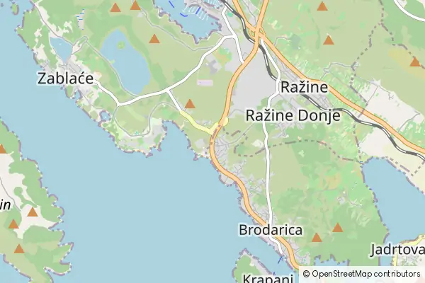 Mapa Brodarica