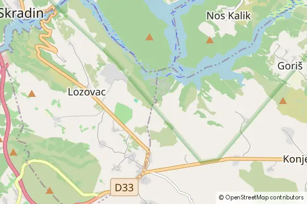 Mapa Lozovac