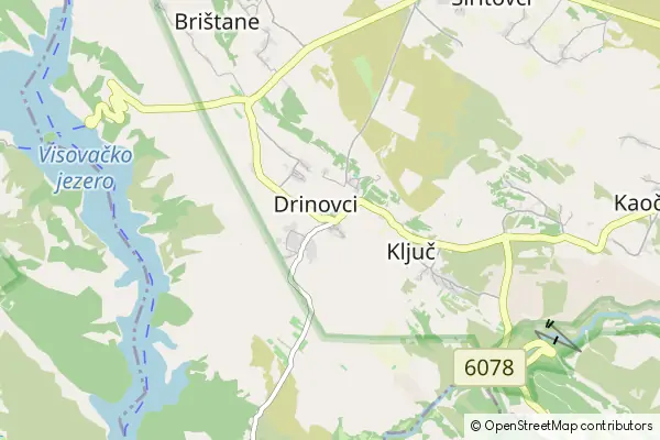 Mapa Drinovci