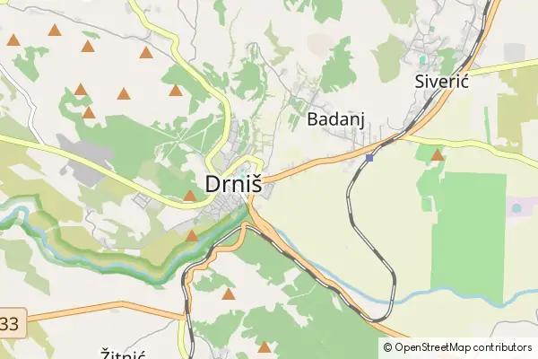 Mapa Drniš