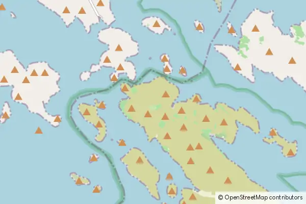 Mapa Park Narodowy Kornati Islands