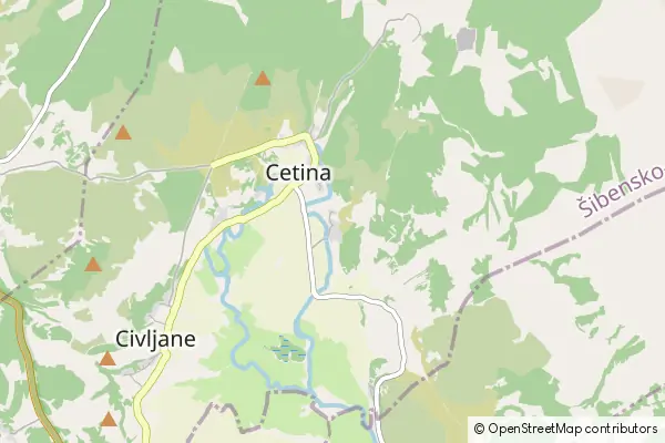 Mapa Cetina