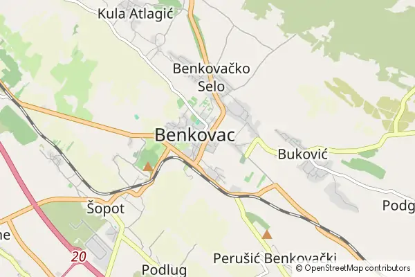 Mapa Benkovac