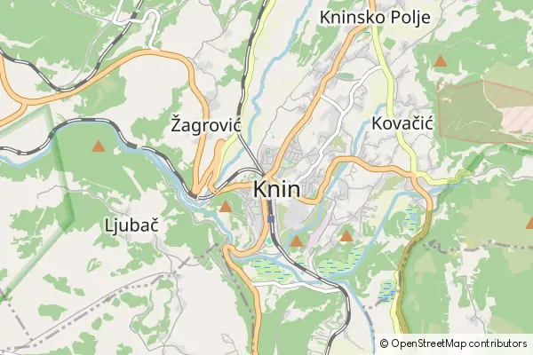 Mapa Knin