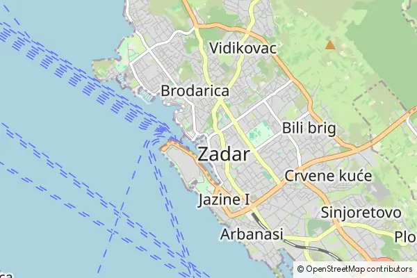 Mapa Zadar