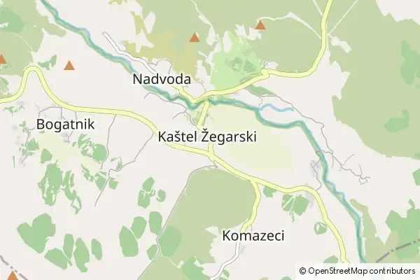 Mapa Kaštel Žegarski