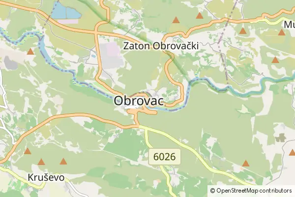 Mapa Obrovac