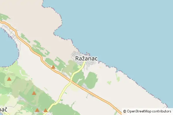 Mapa Ražanac