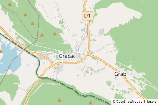 Mapa Gračac